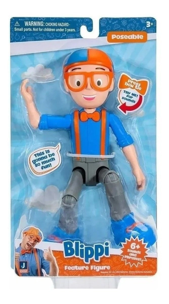 Blippi Figura Articulada Alto 25cm Màs De 6 Sonidos Y Frases