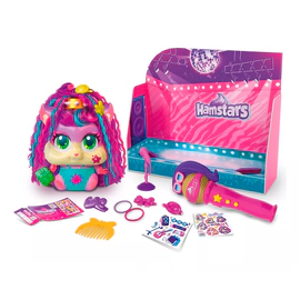 Hamstars Popstar World Tour Bus Con Microfono Y Accesorios - Cloe