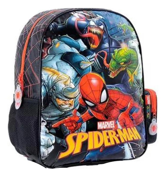 Mochila Escolar Spiderman Villanos Espalda 16 Pulgadas Wabro