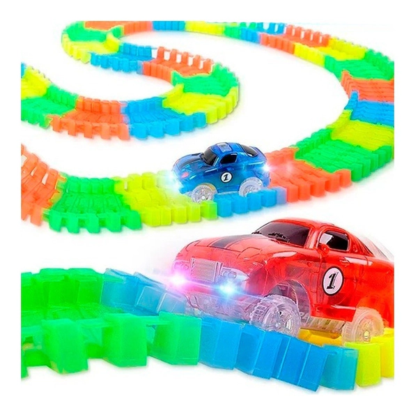 Pista Glow Tracks Grande Luz Flexible C/auto Led
