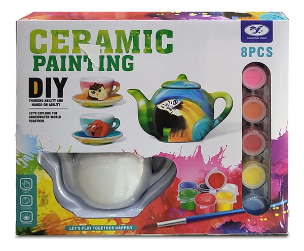 Set De Té Cerámica Para Pintar Manualidades Decoración
