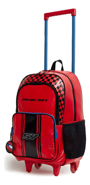 Mochila Escolar Carreras C/ Rueditas Desmontable 17.5'