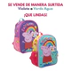 Mochila Escolar Peppa Pig Arcoiris Espalda 12 Surtida Wabro