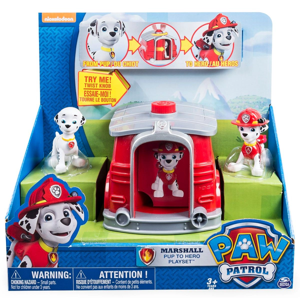 Paw Patrol Patrulla Canina Skye/marshall Pup To Hero Playse