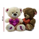 Oso De Peluche 40 Cm. Con Corazón Brilloso