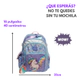 Mochila Escolar Unicornio 4 Cierres Espalda 16' C/luz Zaphir