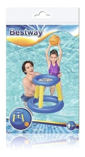 Set Basketball Juego Inflable Mas Pelota Bestway Agua Pileta