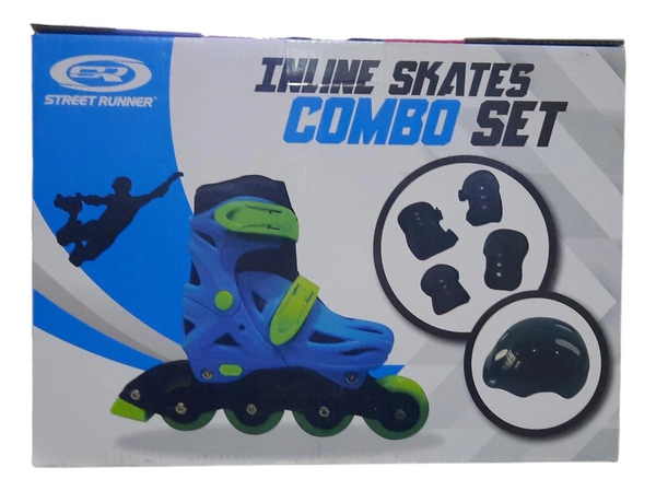 Patin Roller Infantil Extensible 4 Ruedas Con Protecciones