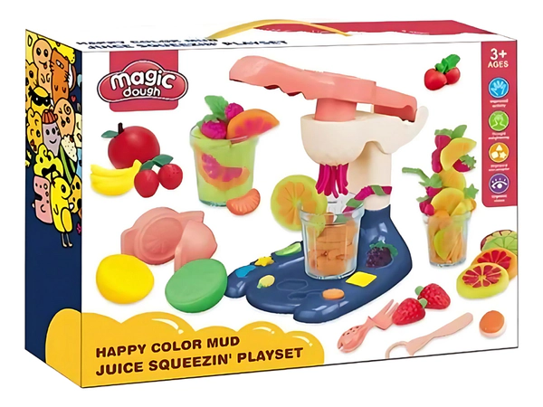 Playset Masas Moldeables Jugo De Frutas Magic Dough Con Acc