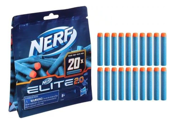 Dardos Nerf Elite 2.0 Pack X 20 Original Hasbro