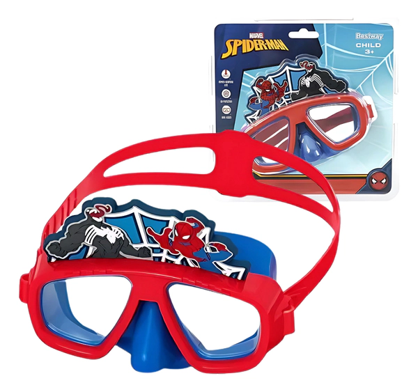 Mascara De Buceo Infantil Superheroes Spiderman Bestway