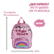 Mochila Escolar Espalda Metalizada Arcoíris Pop It 12 Zaphir