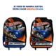 Mochila Escolar Con Carro Hot Wheels Escudería 12 Surtido