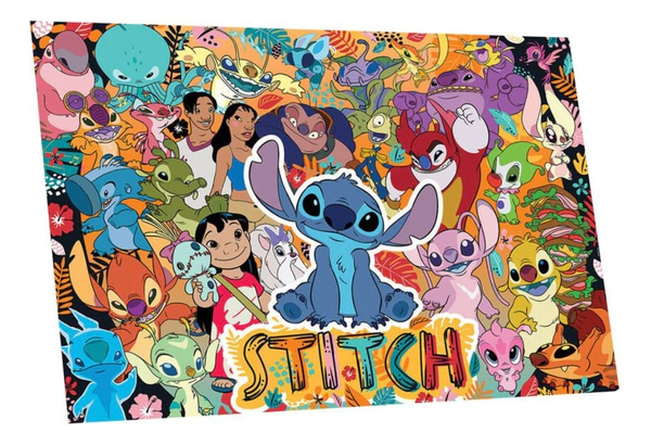 Rompecabezas De Stitch Infantil Disney 240 Piezas Tapimovil