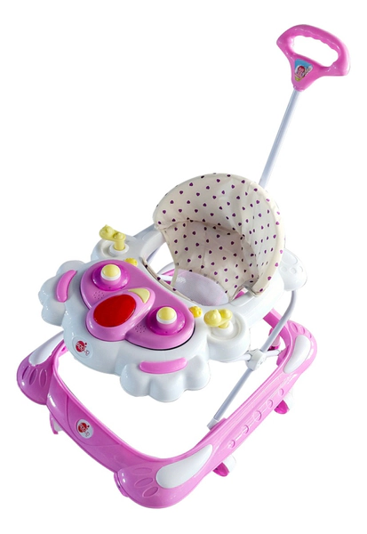 Andador Para Bebe Con Manija Luz Sonido Y Tablero Didáctico