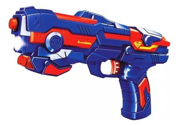 Pistola Lanza Dardos Superman Dc Comics