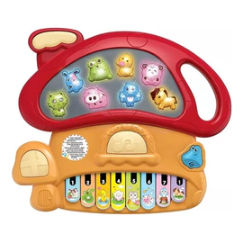 Teclado Musical Infantil Con Luces En Forma De Hongo