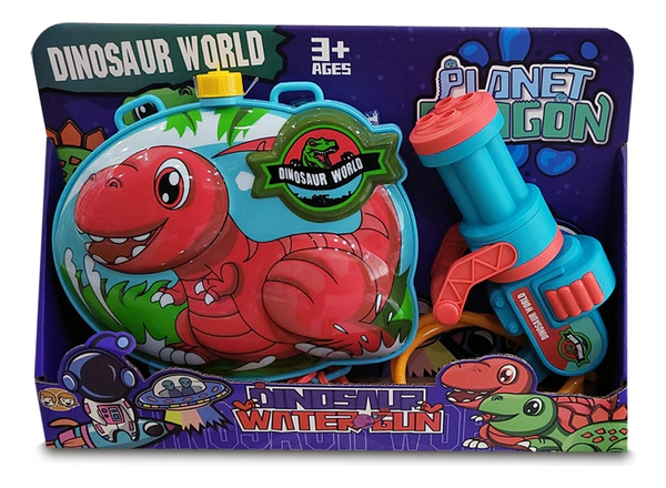 Pistola De Agua Con Mochila 1,9 Lts 8mts Dinosaurio O Nave