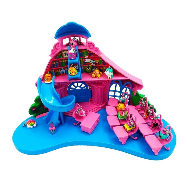 Schoolhouse Playset Charm U Casa Con Tobogán Nenas