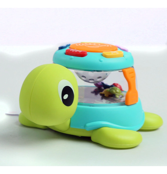 Tambor Interactivo Tortuga Con Luz Y Sonido