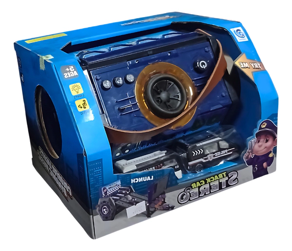 Pista Valija Con 2 Autos Parlante Luces Y Sonido De Llegada