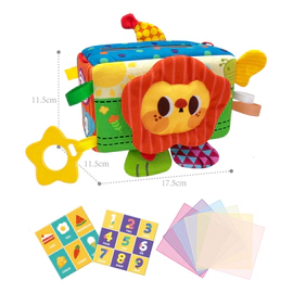 Juguete Didáctico Sensorial Con Tarjetas Y Texturas