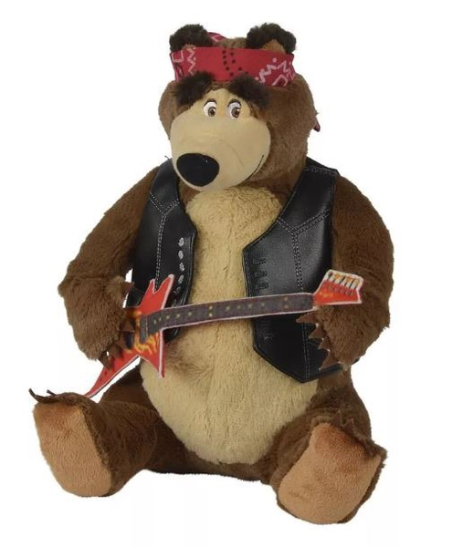 Peluche Simba Masha Y El Oso Con Sonido Rock Original Simba