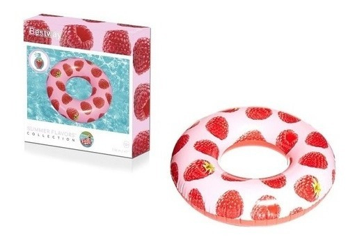 Inflable Salvavidas Bestway Perfumado Con Frambuesa 119 Cm