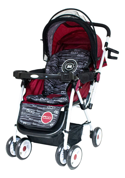 Cochecito Cuna Con Capota Para Bebé Fiat 500 Protección Uv