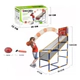Juego Basquet Kermese C/ Pelota Inflador Y Contador Tiempo