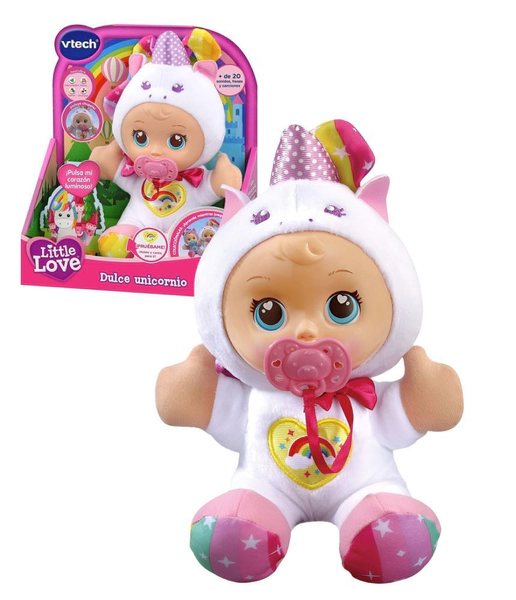 Muñeca Interactiva Vtech Little Love Dulce Unicornio Jugueterias