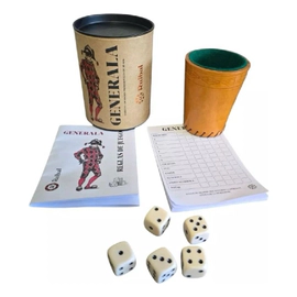 Generala Lata Juego De Mesa Dados Con Cubilete Ruibal