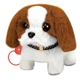 Peluche De Perro Con Correa Y Casita Transportadora A Pilas