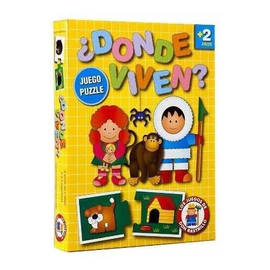 Juego Puzzle ¿dónde Viven? Don Rastrillo Ruibal C