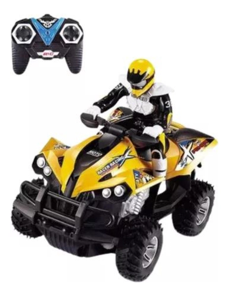 Cuatriciclo Con Piloto A Radio Control Escala 1:12