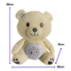 Peluche Osito Proyector De Luz Con 3 Colores Y 10 Sonidos