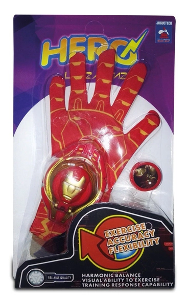 Guante De Iron Man Lanza Tazos Dispara Fichas Original