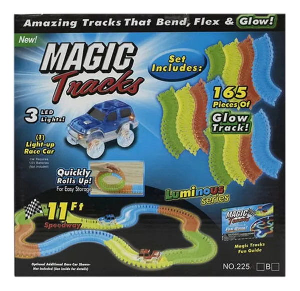 Pista De Autos Glowtrack Con 165 Piezas Multicolores