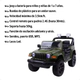 Auto Jeep A Batería 12v Control Remoto Luz Música Giro VERDE