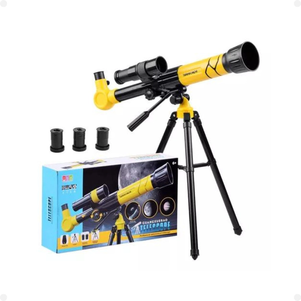 Telescopio Con Oculares 40x Tripode Y Soporte Telefono Niños