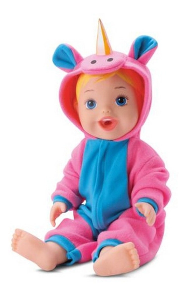 Muñeca Unicornio En Pañales Hace Pipi C/accesorios