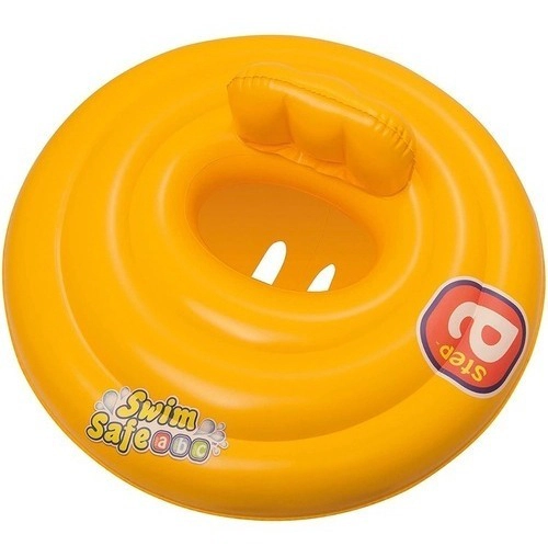 Asiento Triple Anillo Bebes Bestway Con Respaldo Para Pileta