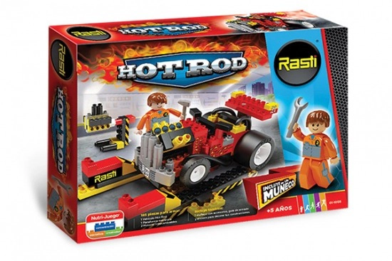 Bloques Rasti Hot Rod Con Muñeco 185 Piezas Original Cuotas