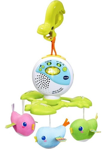 Móvil Vtech Pío Pío Melodías Con Sensor Y Luz Nocturna