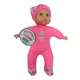 Muñeca Bebe Soft Chico Cabeza De Goma Rosa Elefante Dumbo