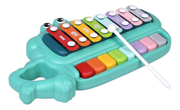 Juguete Musical Cocodrilo Xilófono Y Piano 2 En 1 Bebé