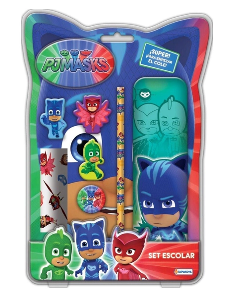 Set Escolar Pj Masks Catboy Owlette Gekko Tapimovil Original