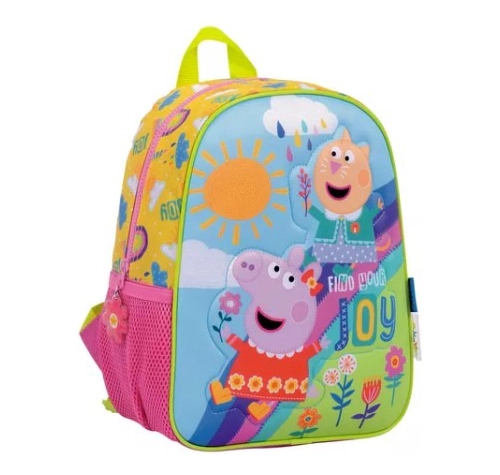 Mochila Escolar Peppa Pig Rainbow Original Wabro