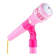 Micrófono Infantil Doble Con Pie Karaoke Rosa 100cm Sonidos
