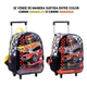Mochila Escolar Hot Wheels Con Carro 12 Red Cars Surtido